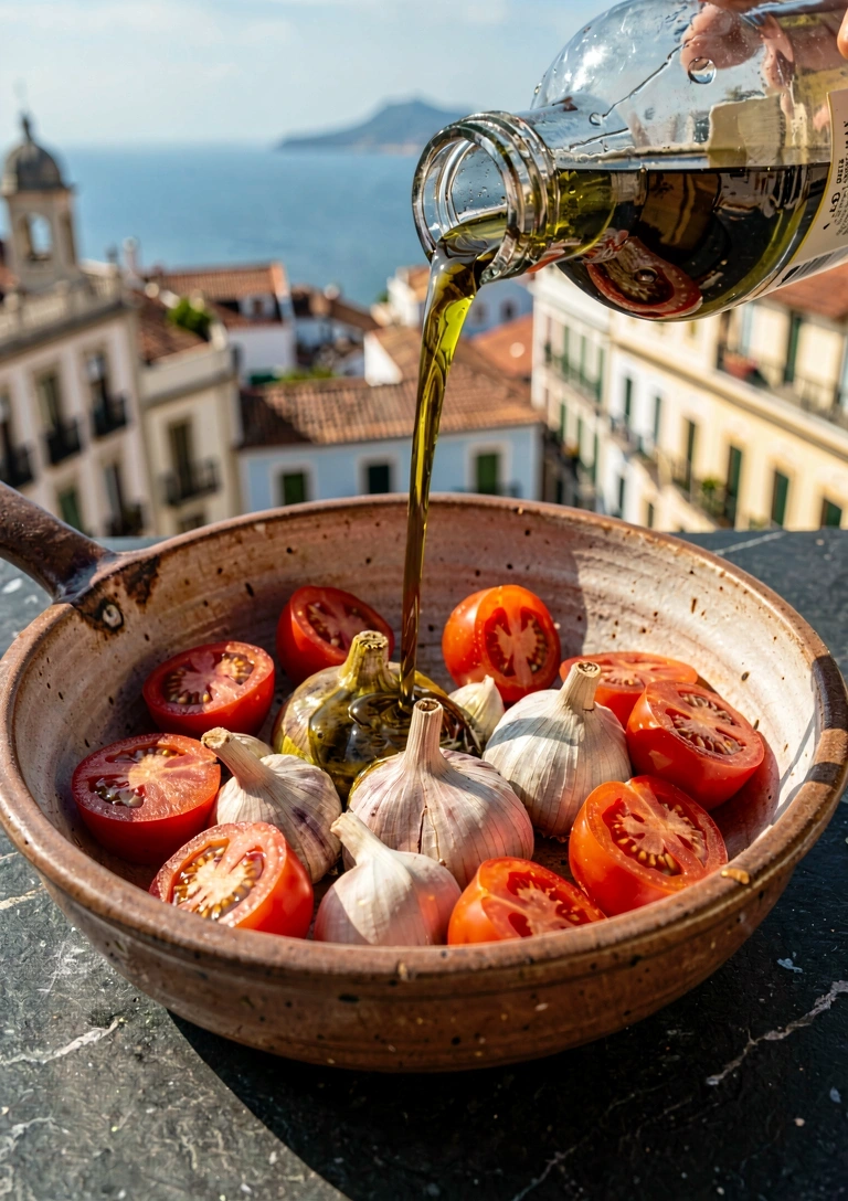 Técnica de sofrito mediterráneo